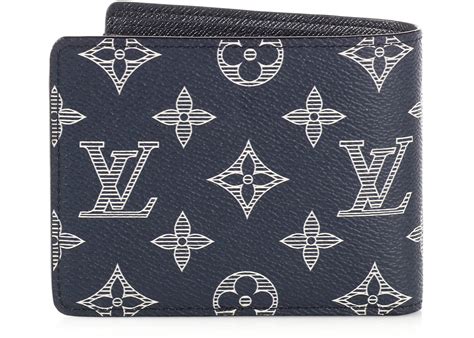 Louis Vuitton Multiple Wallet Savane Monogram Chapman Ink .